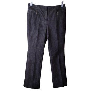 Worth Petite Womens Jeans 4p Black Straight